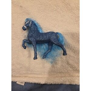 Sparkly Horse - Decor 7x7 Blue Glitter Fantasy Girlie